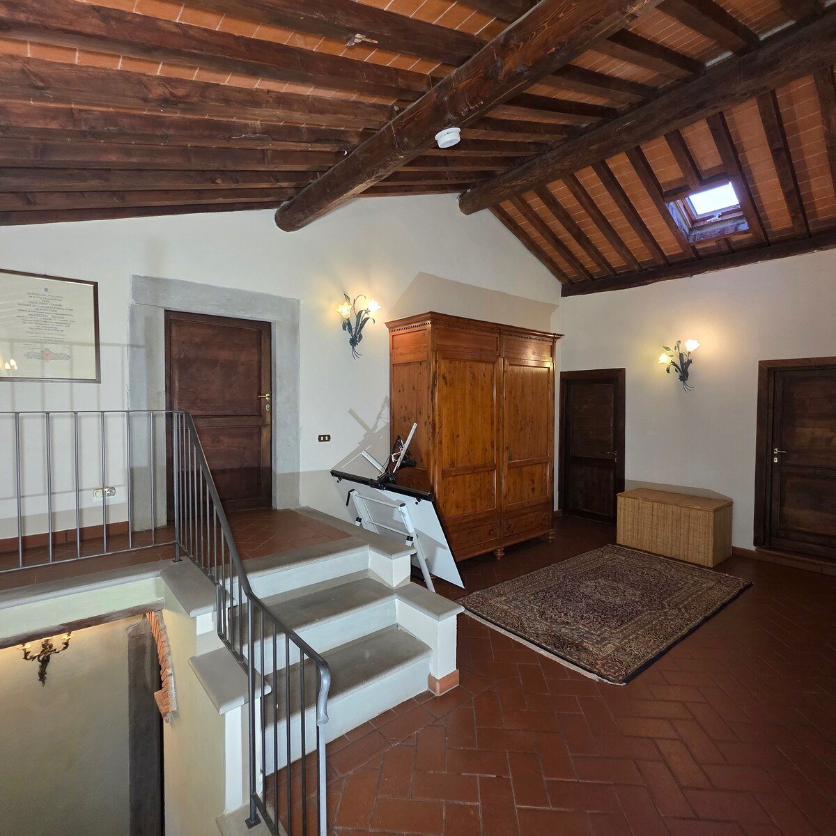 Podere Pagliaio 1 &mdash; Il pianerottolo del primo piano