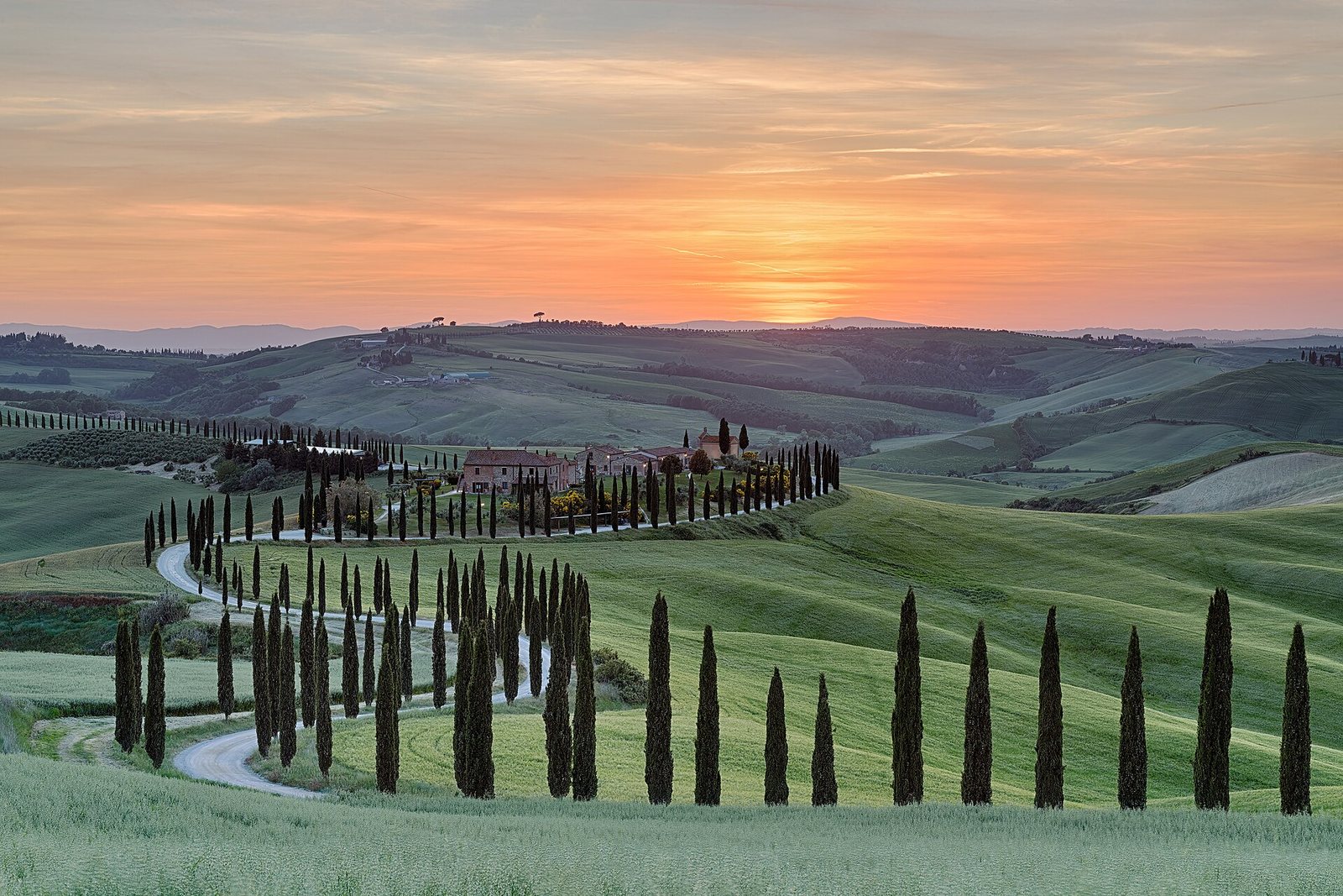 La campagna toscana in primavera